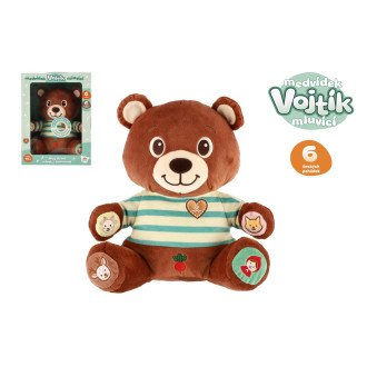 Teddies Plyšový Medvídek Vojtík mluvící česky, 30cm