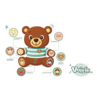 Teddies Plyšový Medvídek Vojtík mluvící česky, 30cm