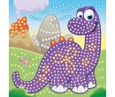 Mozaikový 3D obrázek - Dinosaurus 25 x 25 cm