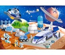 Castorland děské maxi Puzzle 40 dílků - Vesmírná stanice