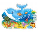 Castorland dětské maxi Puzzle 12 dílků - Delfín a kamarádi