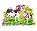 Castorland dětské maxi Puzzle 12 dílků - Kravičky