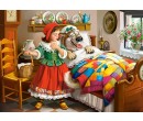 Castorland puzzle 120 dílků - Červená Karkulka s vlkem