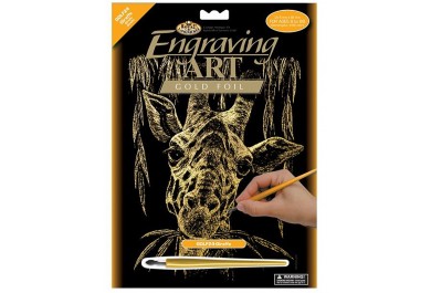 Škrabací obrázky  25 x 20 cm - Žirafa