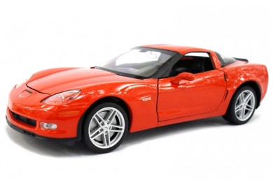 Welly Chevrolet Corvette Z06 (2007) červená 1:24