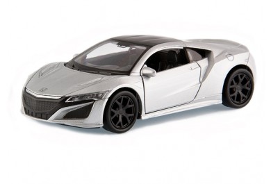 Welly Honda NSX (2015) stříbrná 1:34-39