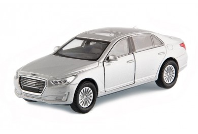 Welly Hyundai Genesis G90 stříbrný 1:34