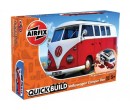 Airfix Quick Bulid J6017 Volkswagen Camper Van, Červený