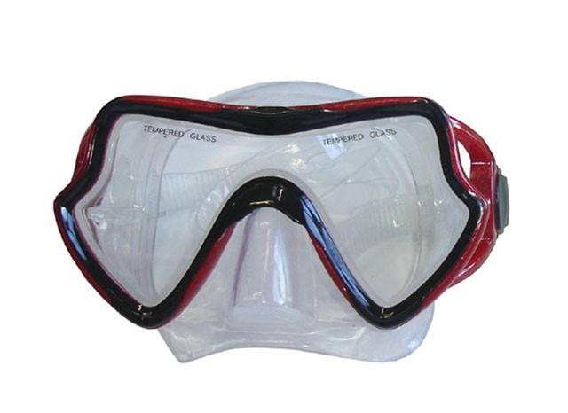 Brother potápěčské silikonové univerzální brýle, Červené