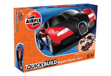 Airfix Quick Bulid J6008 Bugatti Veyron Červená