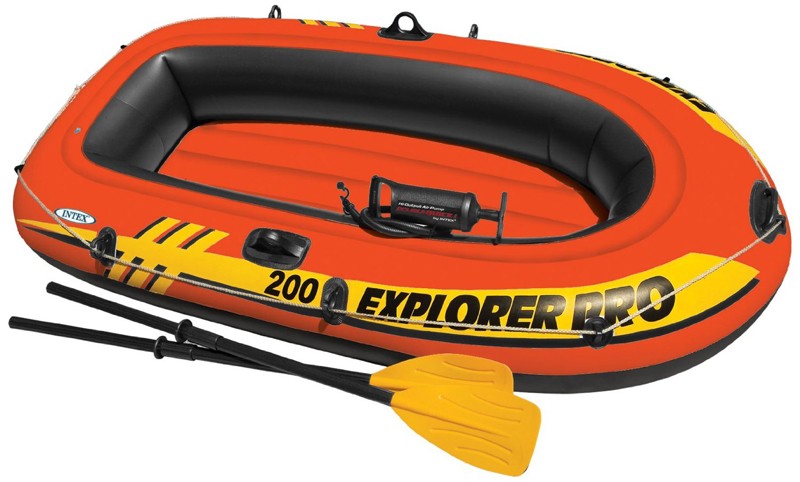 Intex Nafukovací člun EXPLORER PRO 200 Set oranžovo-žlutý