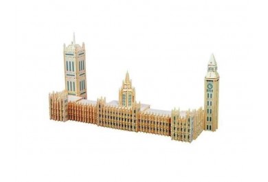 Woodcraft dřevěné 3D puzzle - skládačka Big Ben, 46 cm