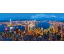 Castorland puzzle 600 dílků Panorama - Noční Hong Kong