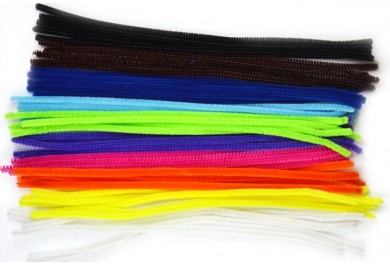 Chlupaté drátky, mix barev 50 ks