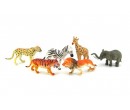 Figurky zvířátka ze safari 6ks v sáčku 16 x 25 x 4,5 cm