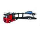 Bburago Mercedes Benz Actros autotransport a Renault Captur 1:43