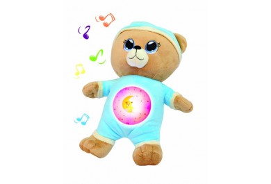 Plyšový medvídek usínáček modrý 32 cm