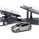 Bburago Mercedes Benz Actros autotransport a VW Polo 1:43