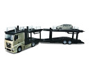 Bburago Mercedes Benz Actros autotransport a VW Polo 1:43