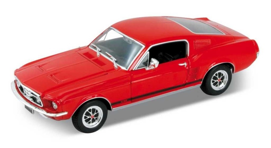 Welly Ford Mustang 1967 GT, Červený 1:24