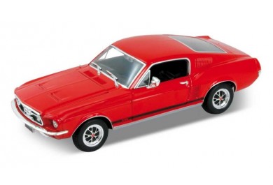 Welly Ford Mustang 1967 GT, Červený 1:24