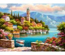 Castorland puzzle 2000 dílků - Přístav a věz s hodinama