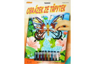 ArtLover obrázek ze třpytek  - Motýl