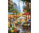 Castorland puzzle 1000 dílků - Jarní květiny Paříž