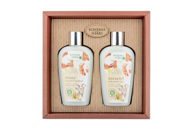 Kosmetická sada gel 250ml, šampon 250ml, kozí mléko