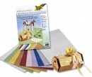 Folia Metalízový papír - mřížka 23x33 cm 10 ks, 230g