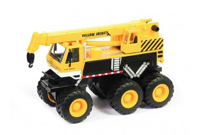 Maisto Builder Zone Quarry monsters, jeřáb, žlutý 1:32