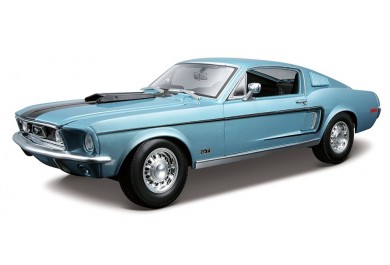 Maisto Ford Mustang GT Cobra Jet (1968) Modrý 1:18