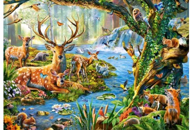 Castorland puzzle 500 dílků - Život v lese