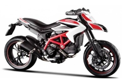 Maisto Ducati Hypermotard SP, Bílá 1:18