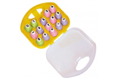 Playbox děrovačky čísla 0 - 9, 15 ks