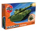 Airfix Quick Bulid J6022 Challenger Tank, Zelený