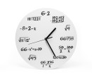 Matematické plastové hodiny, Bílé průměr 30cm