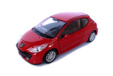 Welly Peugeot 207, Červený 1:34-39