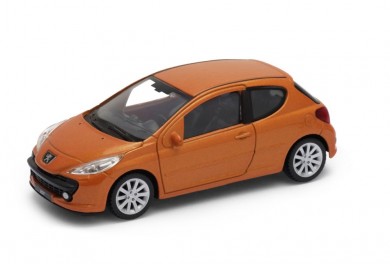 Welly Peugeot 207, Oranžový 1:34-39