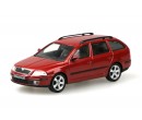 Škoda Octavia II Combi (2004) Červená Flamenco Metalíza 1:43