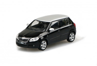 Abrex Škoda Fabia II (2006), Stříbrná střecha, Černá Magic Metalíza 1:43