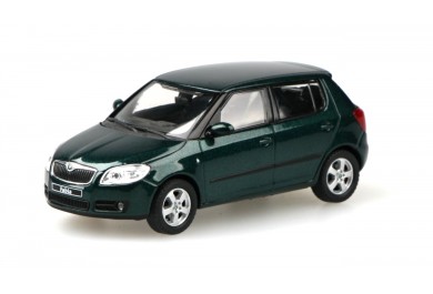 Škoda Fabia II (2006) Zelená Amazonian Metalíza 1:43