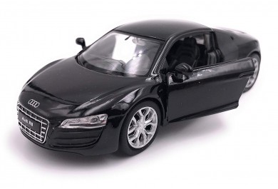 Welly Audi R8 V10 Coupé, černé 1:34-39