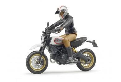 Bruder 63051 Motorka Ducati Scrambler Desert Sled s řidičem