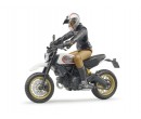 Bruder 63051 Motorka Ducati Scrambler Desert Sled s řidičem