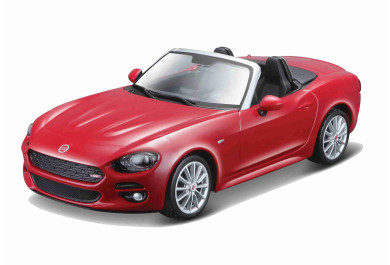 Bburago Fiat 124 Spider červená 1:24