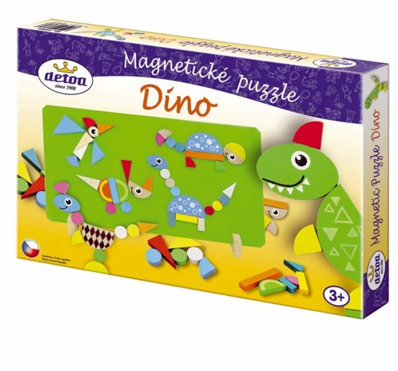 Detoa Magnetické puzzle Dinosauři