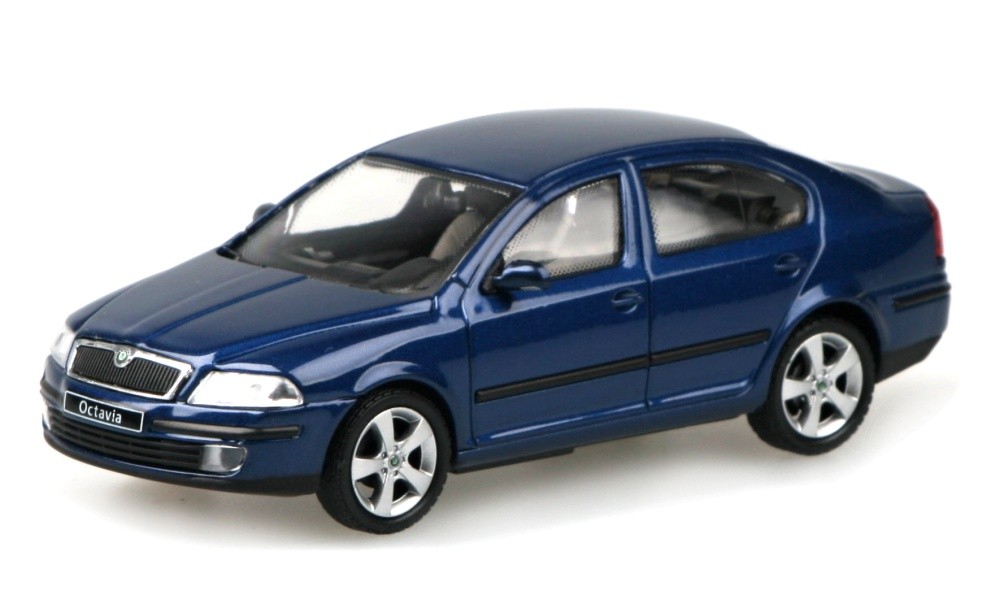 Abrex Škoda Octavia II (2004) Modrá Hlubinná Metalíza 1:43