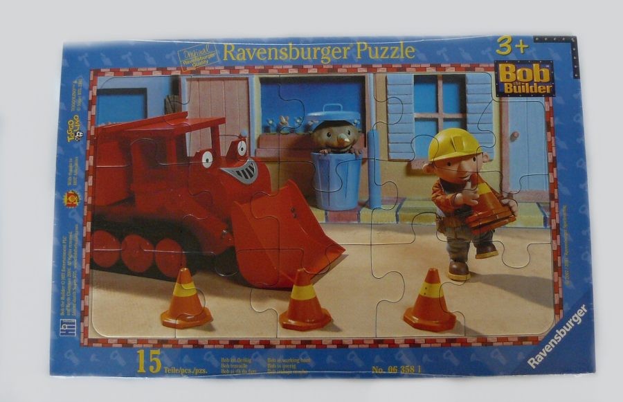 Ravensburger deskové puzzle Bořek Stavitel - 15 dílků