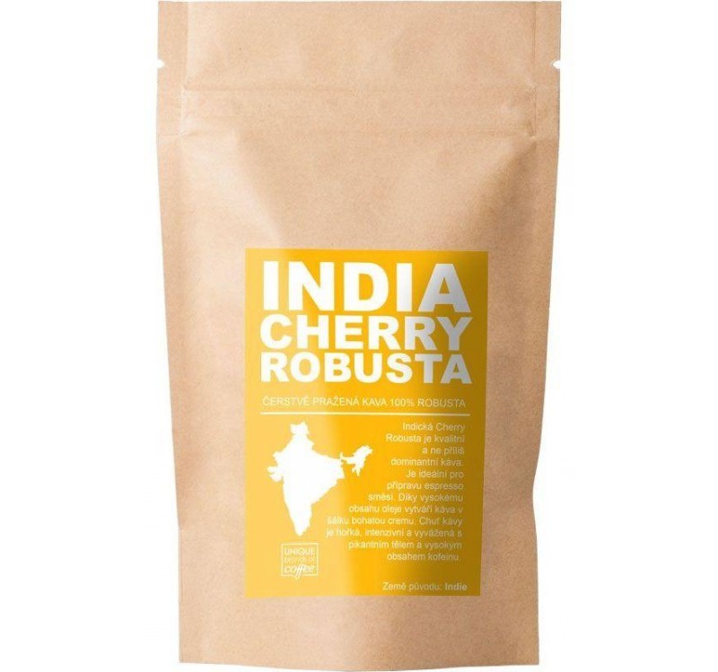 India Cherry Robusta, Jemně mletá 100g